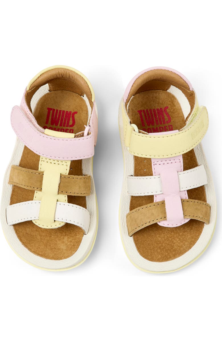 Camper Kids' Bicho Twins Mismatch Sandal, Alternate, color, Multi - Brown