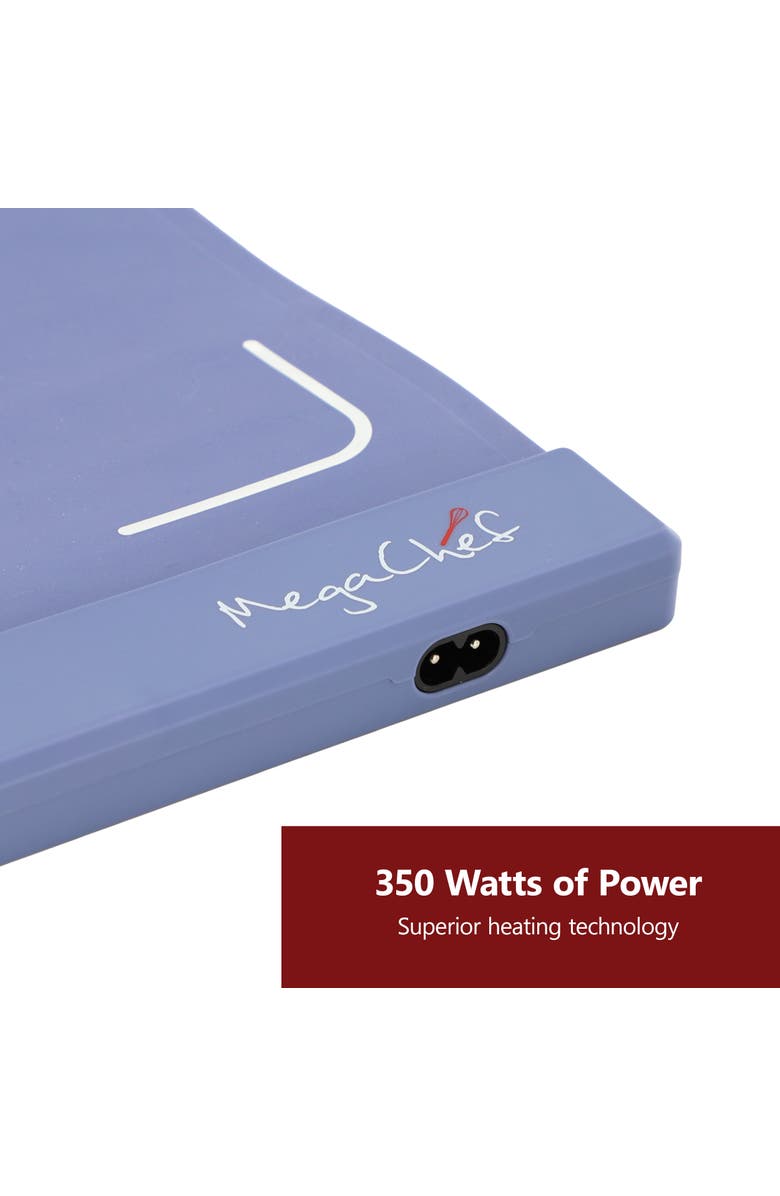 Megachef Silicone Warming Mat with Variable Temperature Settings & Digital Display, Alternate, color, Grey