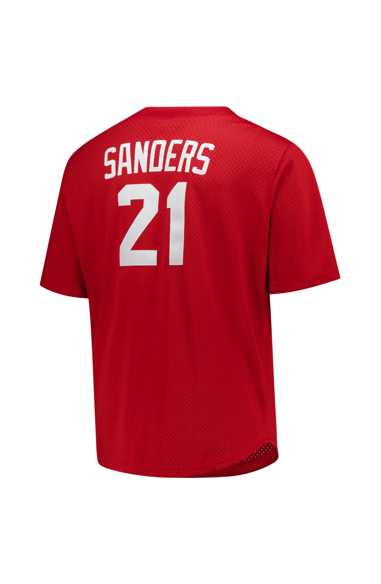 Mitchell & Ness Men's Mitchell & Ness Deion Sanders Red Cincinnati Reds Big & Tall Cooperstown Mesh Batting Practice Jersey, Alternate, color, Red