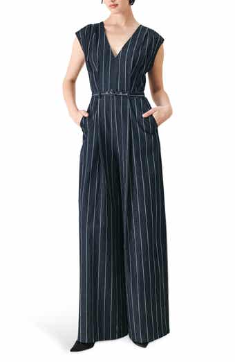 FREEMARKET Striped Wide Leg Jumpsuit