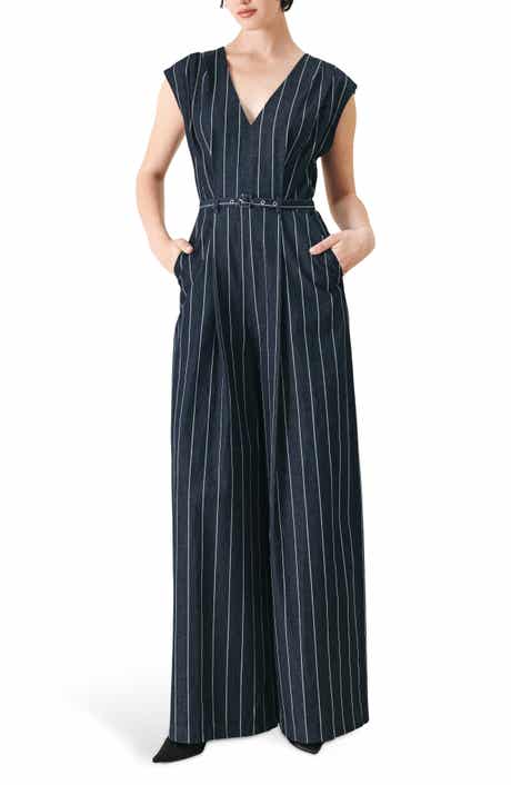 FREEMARKET Striped Wide Leg Jumpsuit