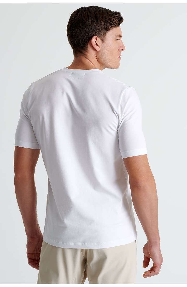 SHAN Microfiber V-neck T-shirt, Alternate, color, White