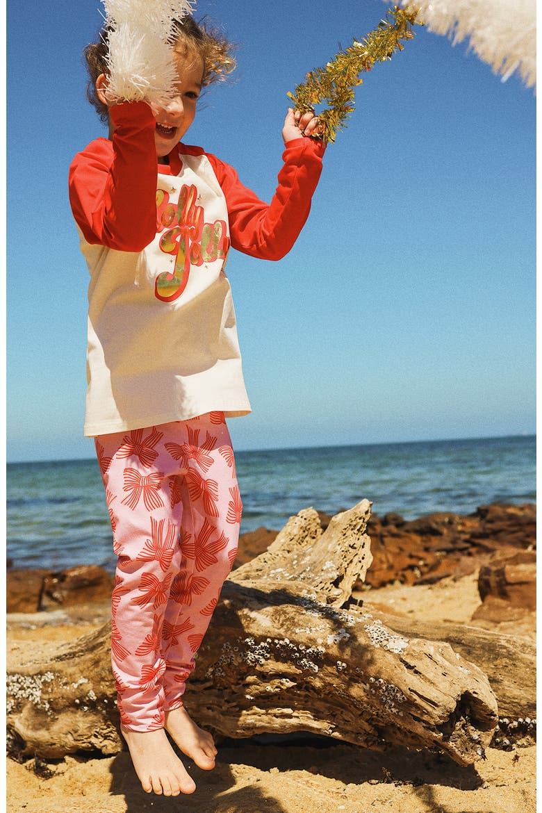 Kids' Lolly Leggings, Alternate, color, POPPY