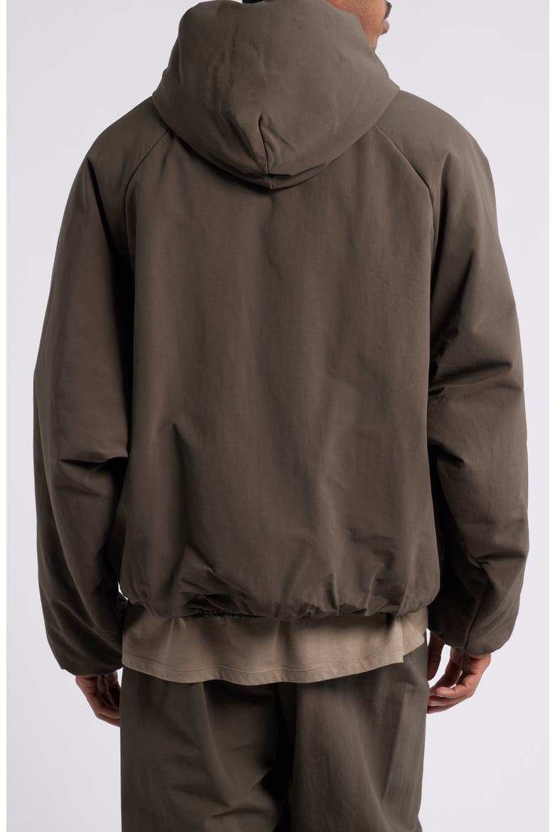 Military Hooded Bomber Jacket, Alternate, color, BROWN