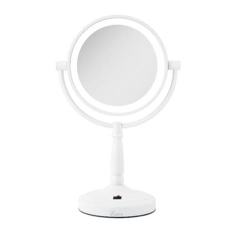 Lighted Makeup Mirror with 10X/1X Magnifications & Cordless