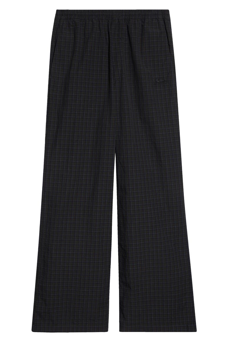 Plaid Cotton Pants, Alternate, color, 8069 NAVY/ DARK GREEN
