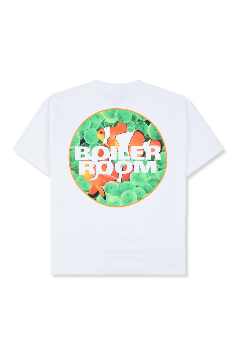 x Boiler Room Clownfish Oversize Graphic T-Shirt (Nordstrom Exclusive), Alternate, color, WHITE