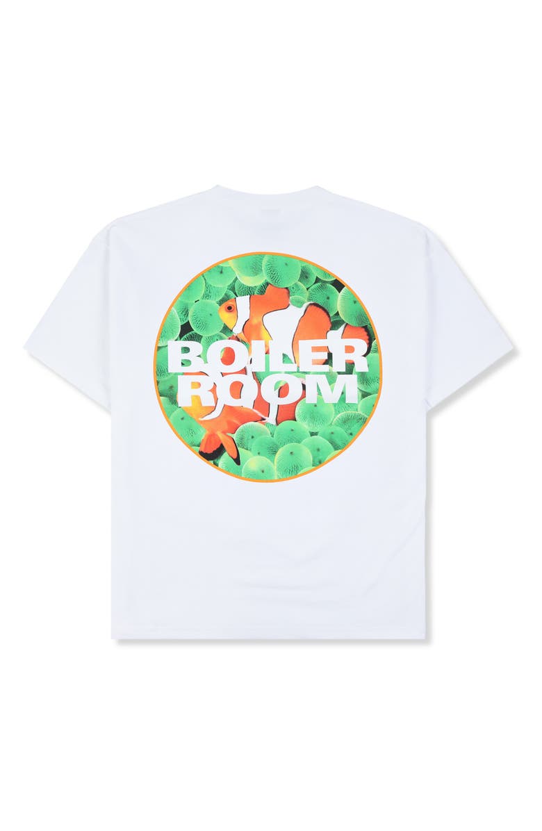 PLEASURES x Boiler Room Clownfish Oversize Graphic T-Shirt, Alternate, color, White
