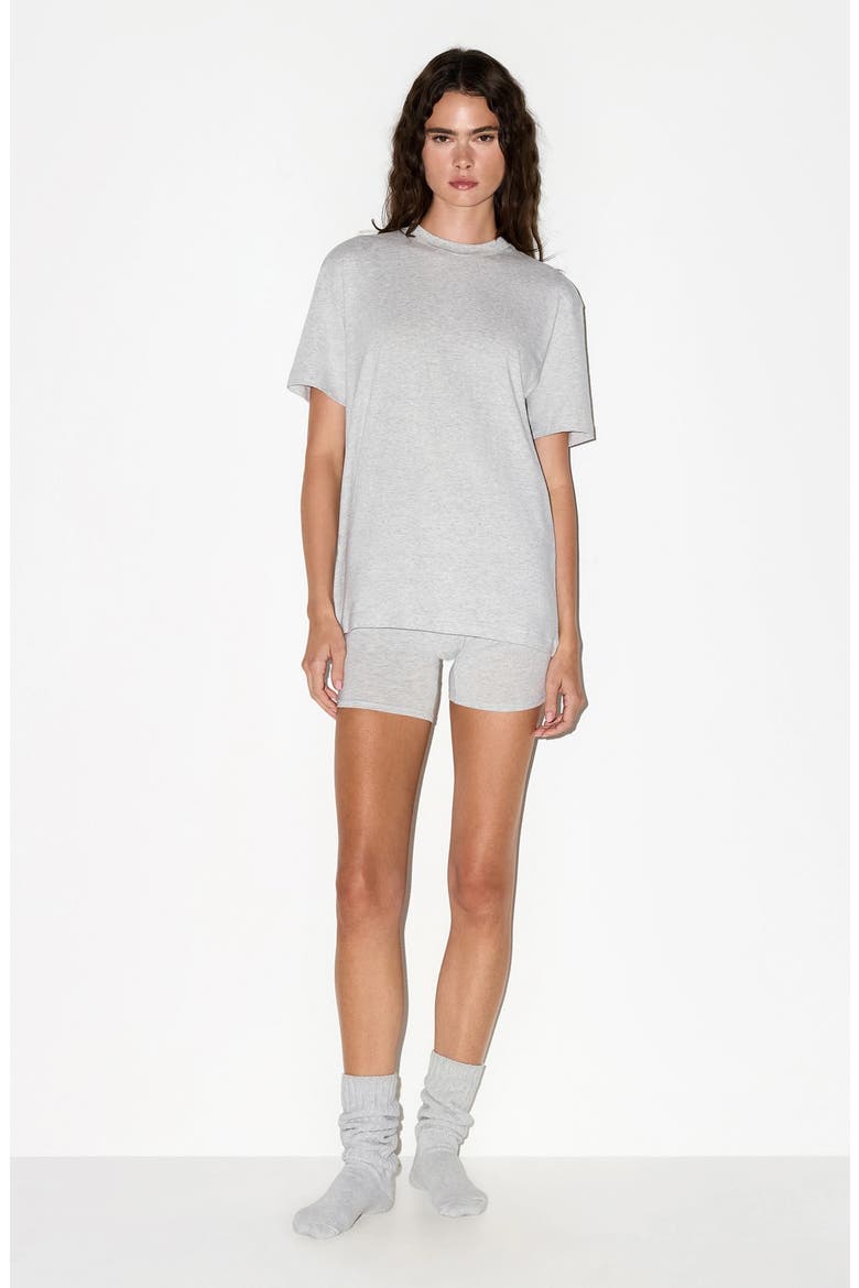Boyfriend T-Shirt, Alternate, color, LIGHT HEATHER GREY