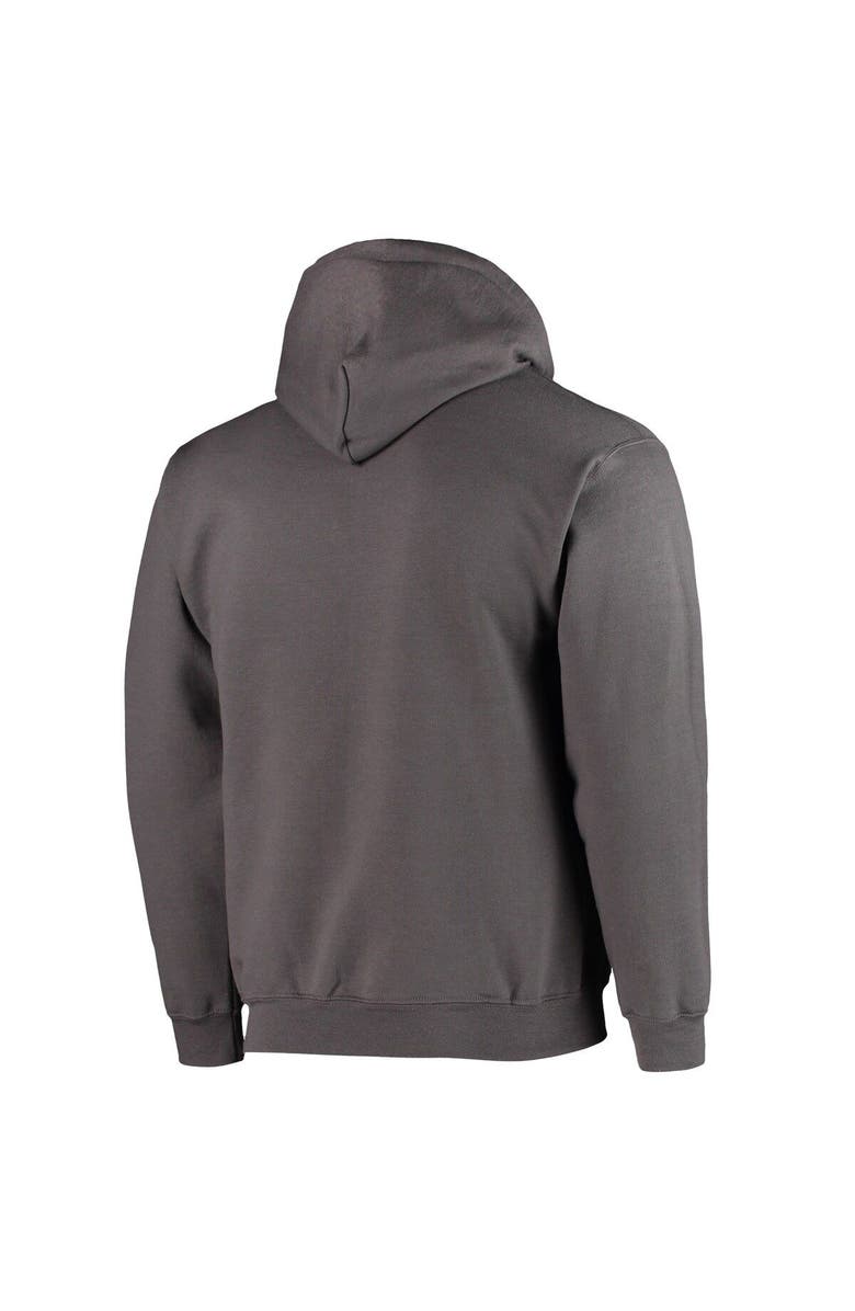 ADPRO Sports Men's Charcoal Rochester Knighthawks Solid Pullover Hoodie, Alternate, color, 