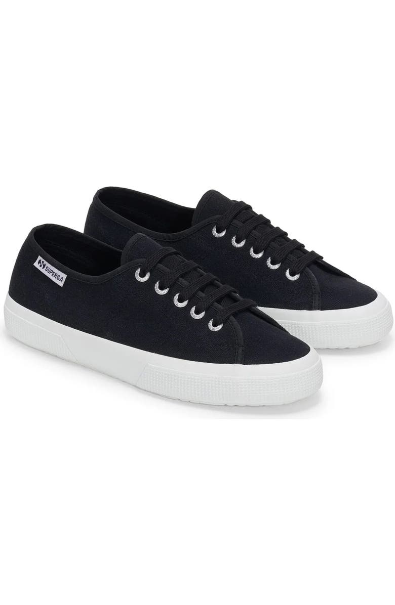 Superga 3750 Leggera Sneakers, Alternate, color, Black White