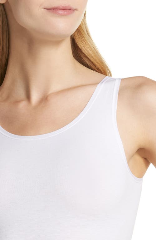 Shop Yummie Scoop Neck Bodysuit In White