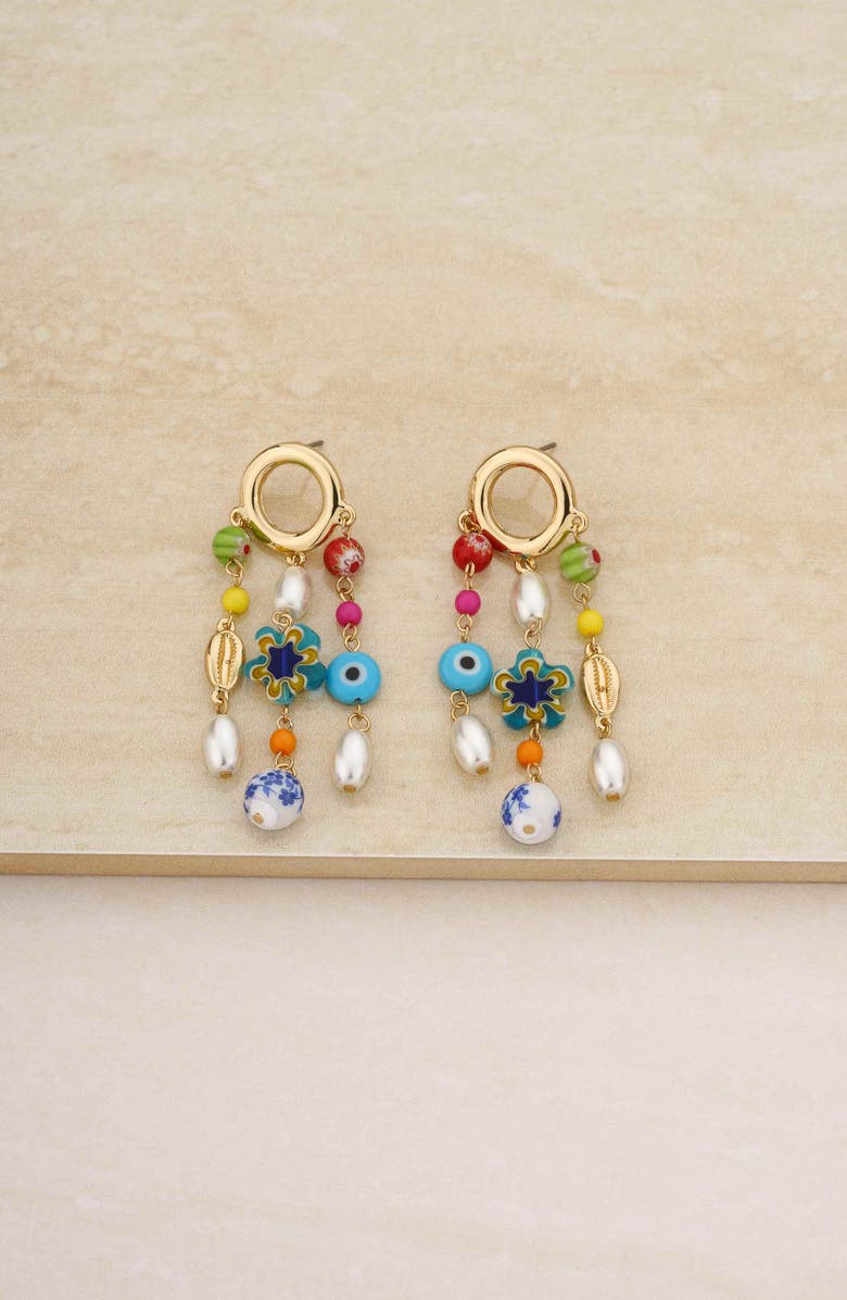 Ettika Beaded Drop Earrings, Alternate, color, 