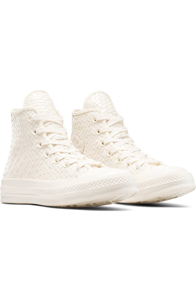 Converse Chuck 70 Woven High Top Sneaker, Main, color, Egret/ Egret/ Egret