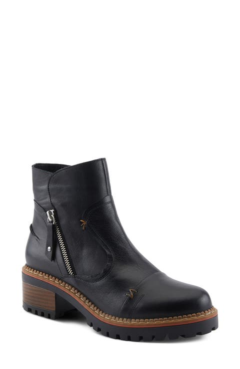 Denaye Leather Bootie