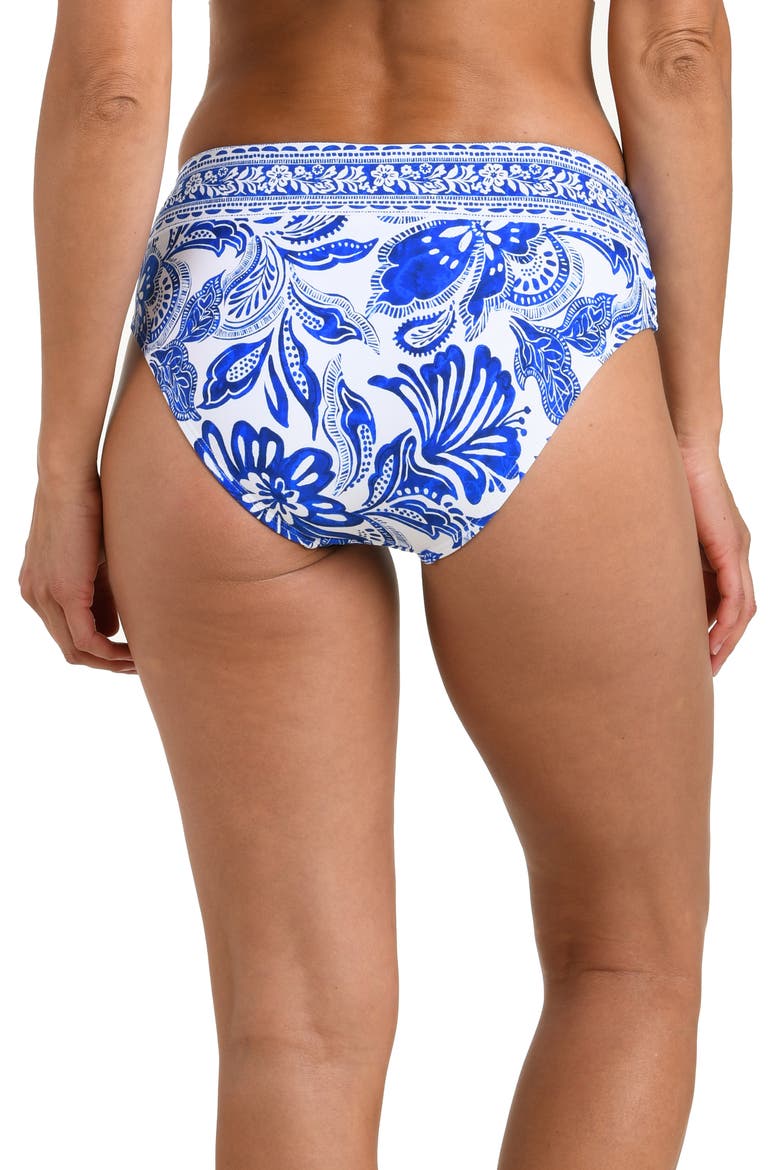 Botanical Brocade Bikini Bottoms, Alternate, color, LAPIS