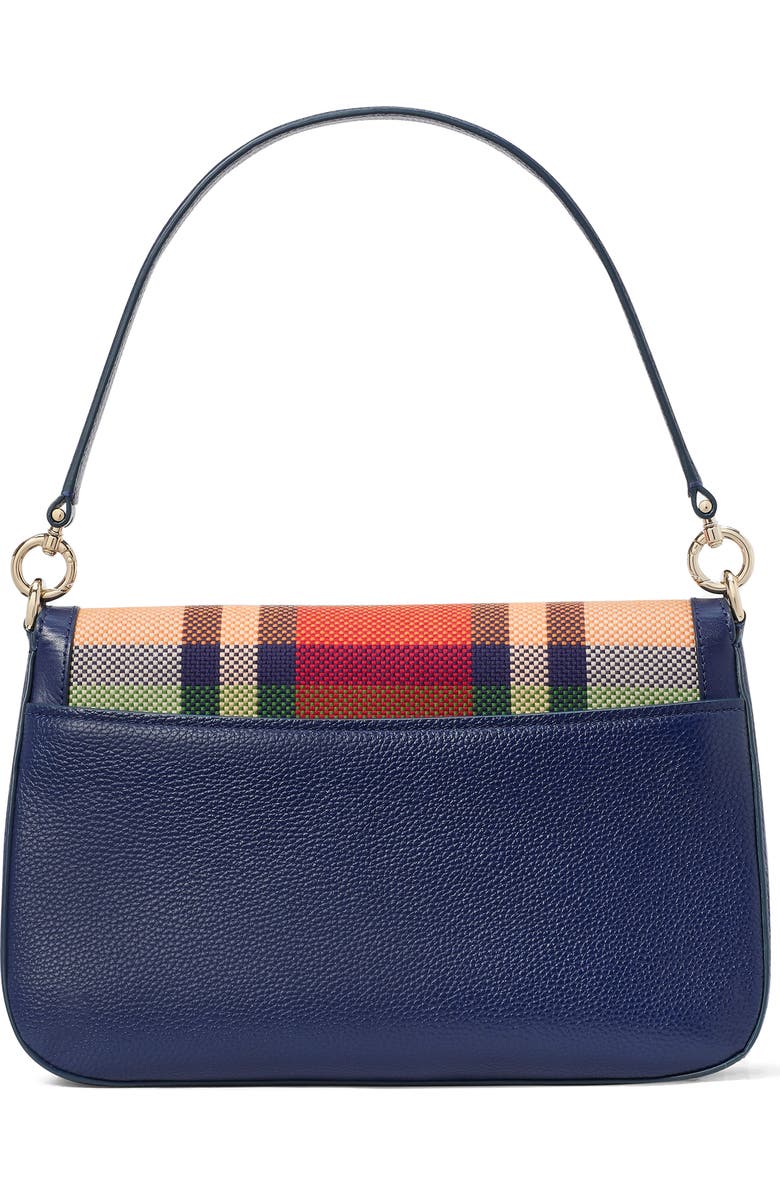 Kate Spade New York hudson grand plaid flap shoulder bag, Alternate, color,