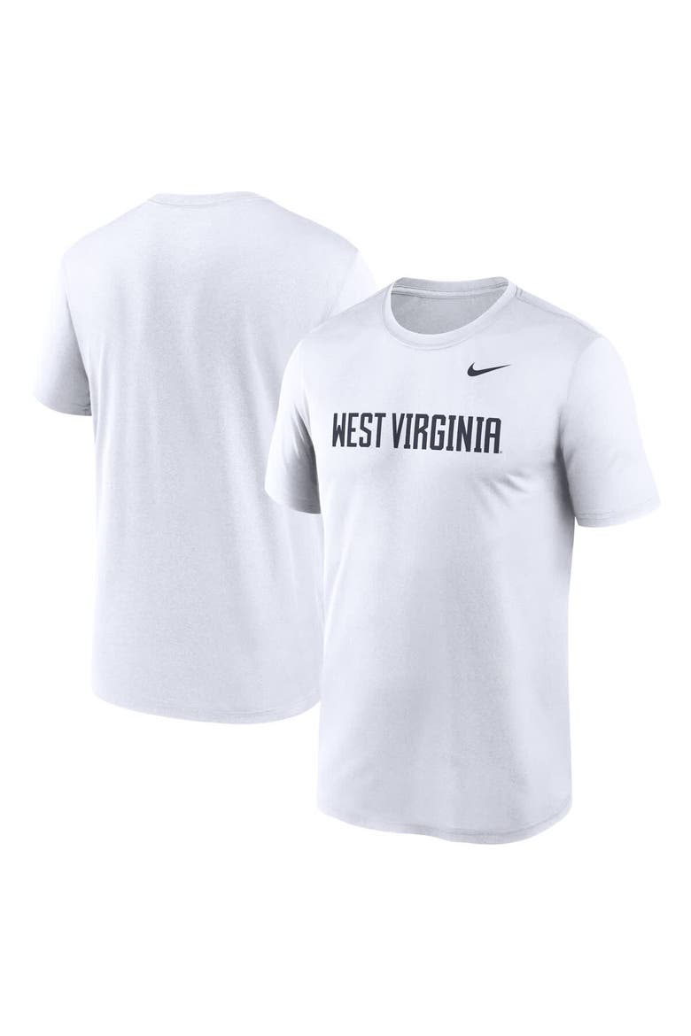 Men's Nike White West Virginia Mountaineers Primetime Legend Wordmark T-Shirt, Alternate, color, White