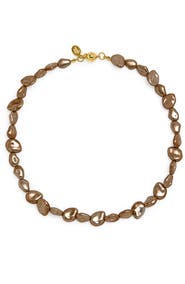 MELANIA CLARA Moonshadow Hematite Necklace