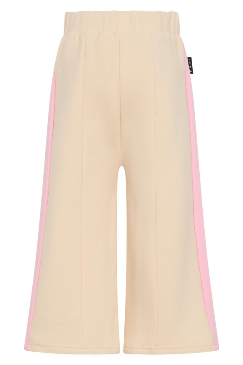 Kids' Colorblock Cotton Wide Leg Sweatpants, Alternate, color, PINK