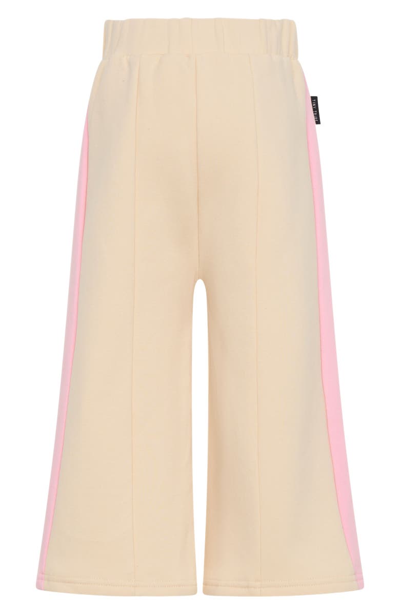 TINY TRIBE Kids' Colorblock Cotton Wide Leg Sweatpants, Alternate, color, Pink
