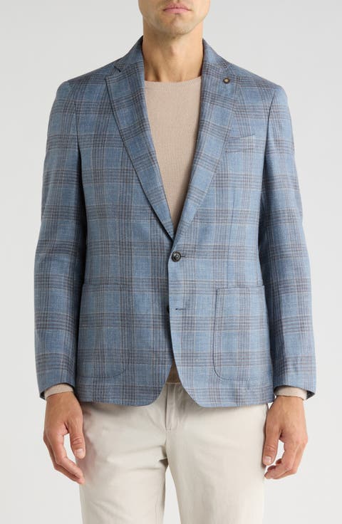 Ames Plaid Sport Coat (Regular & Long)