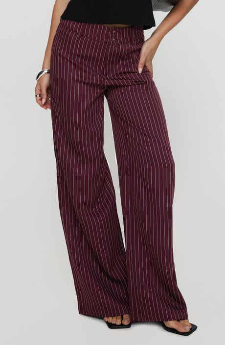 Princess Polly Lorenne Stripe Wide Leg Pants