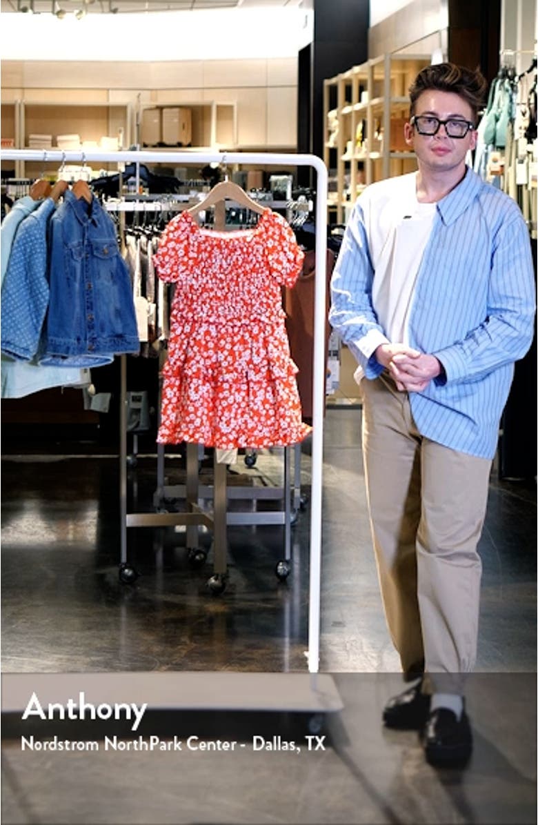 Kids' Floral Tiered Dress, sales video thumbnail