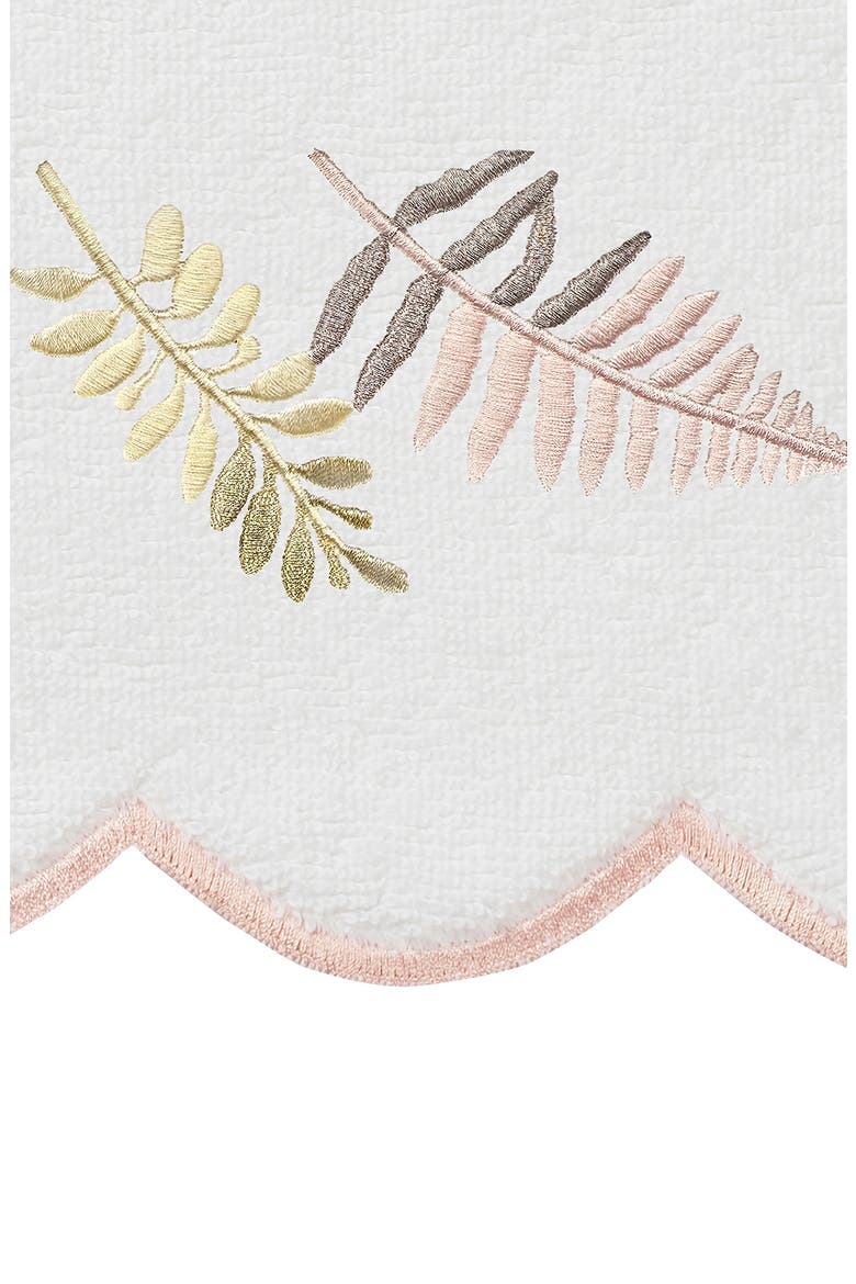 Fern Toss Scalloped 6-Piece Embellished Towel Set, Alternate, color, WHITE/ PINK