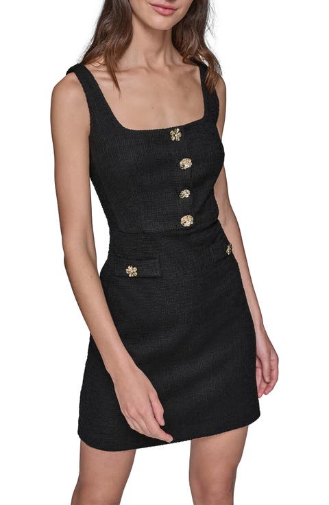 Tweed Knit A-Line Dress