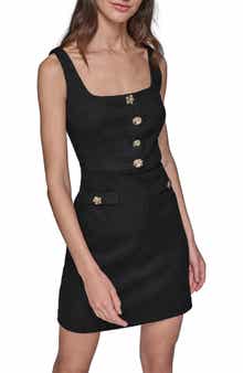 KARL LAGERFELD PARIS Tweed Knit A-Line Dress