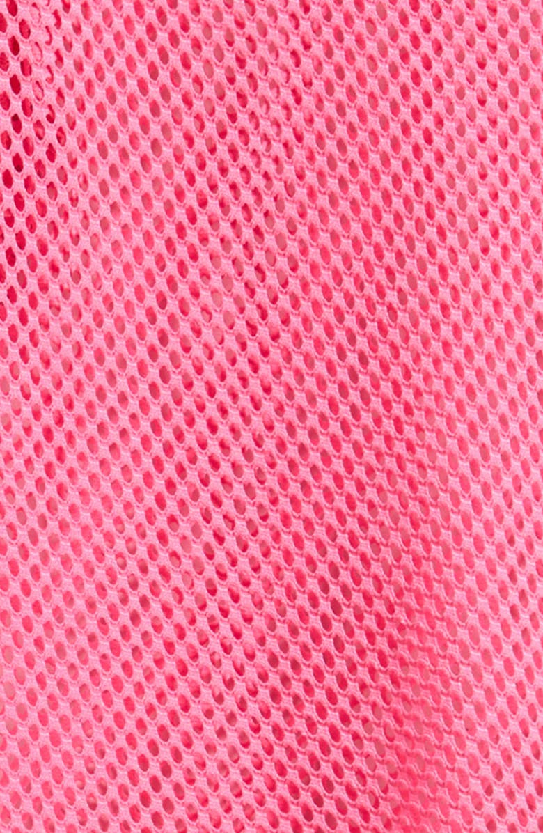 Ava & Yelly Kids' Mesh Long Sleeve Cover-Up Maxi Dress, Alternate, color, Hot Pink