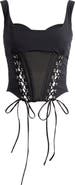 Mistress Rocks Lace-Up Corset Top