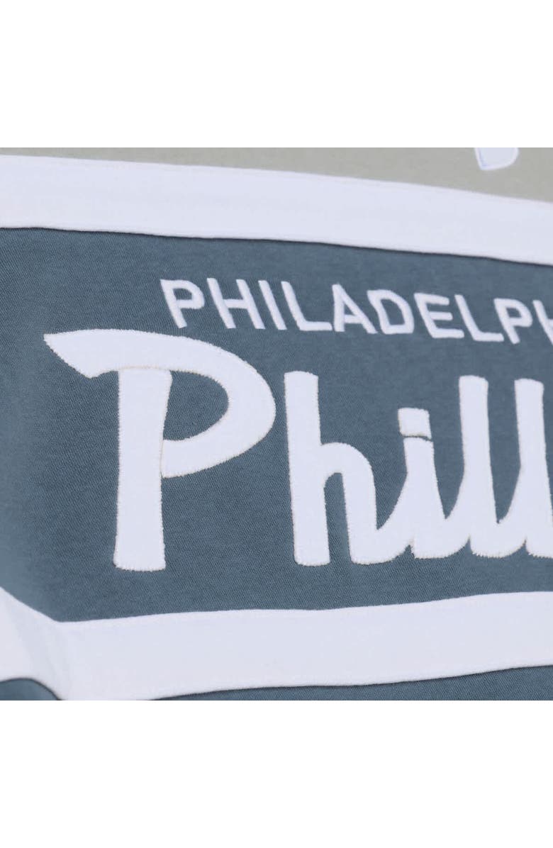 Mitchell & Ness Men's Mitchell & Ness  Gray Philadelphia Phillies Cooperstown Collection Thunderstorm Head Coach Hoodie, Alternate, color, Gray