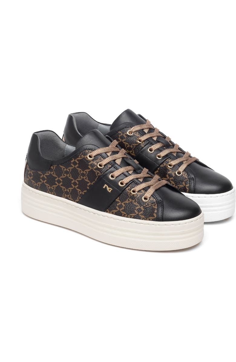 NeroGiardini Logo Skater Platform Sneaker, Main, color,