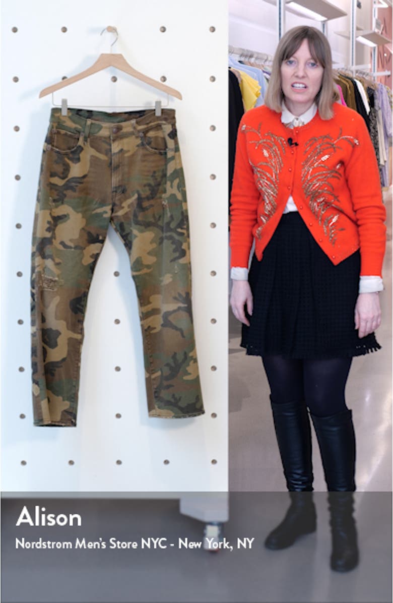 Camo Print Boyfriend Jeans, sales video thumbnail