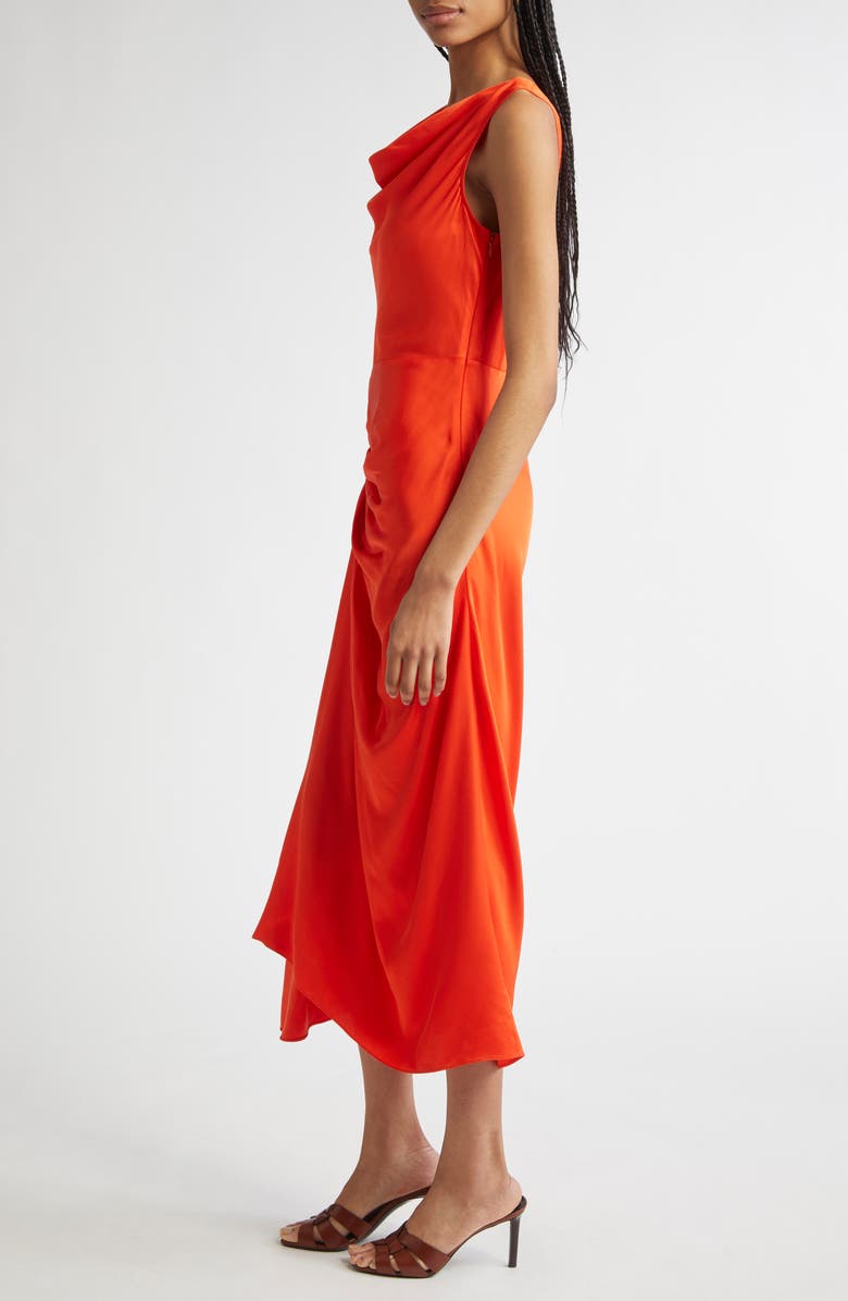 A.L.C. Dara Drape Detail Midi Dress, Alternate, color, 