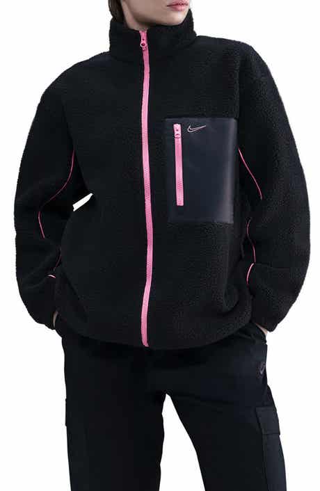 Nike Sportswear Textured Fleece Graphic Zip-Up Jacket