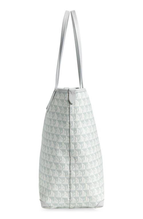 Anya Hindmarch Small I Am A Plastic Bag Wink Tote Bag In Frost
