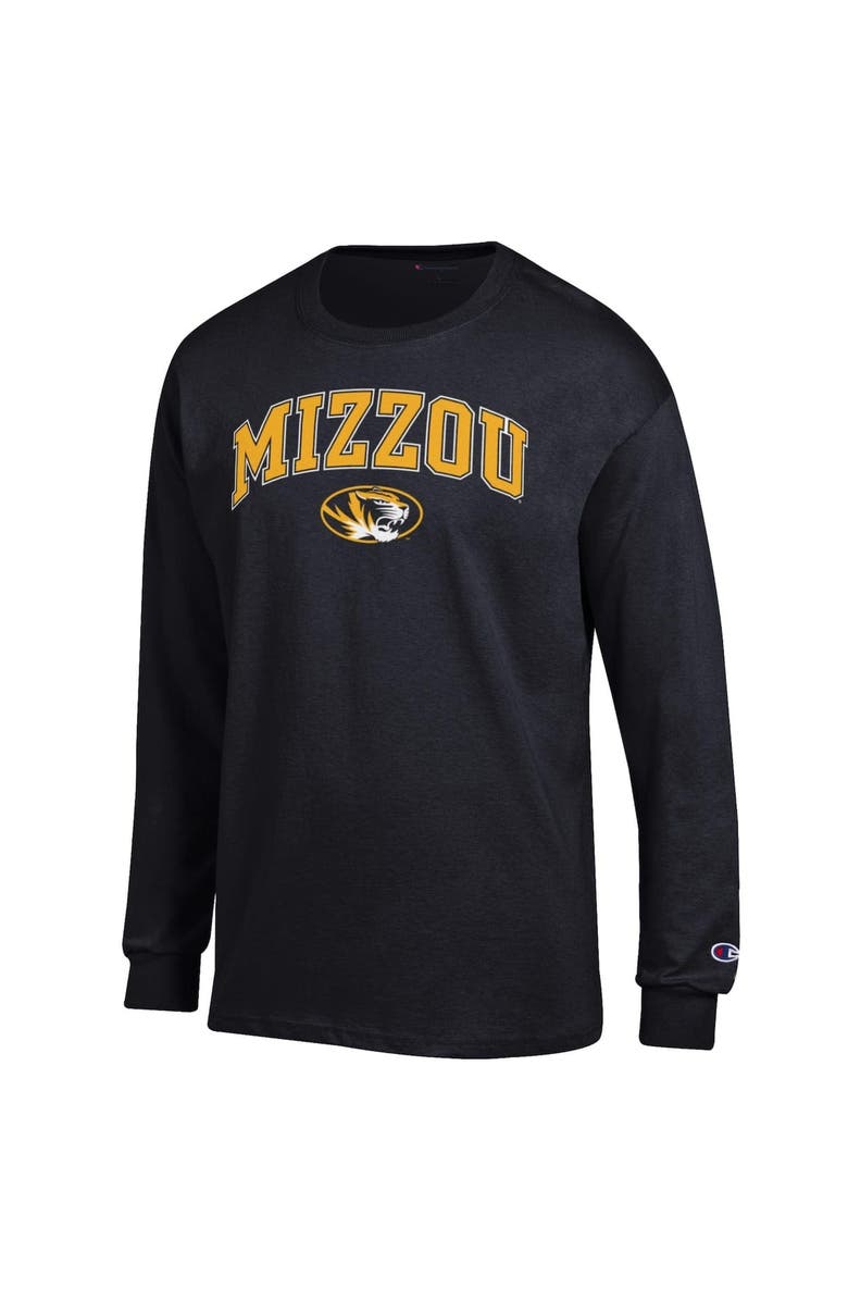 Champion Men's Champion  Black Missouri Tigers Arch Over Logo Long Sleeve T-Shirt, Alternate, color, Black