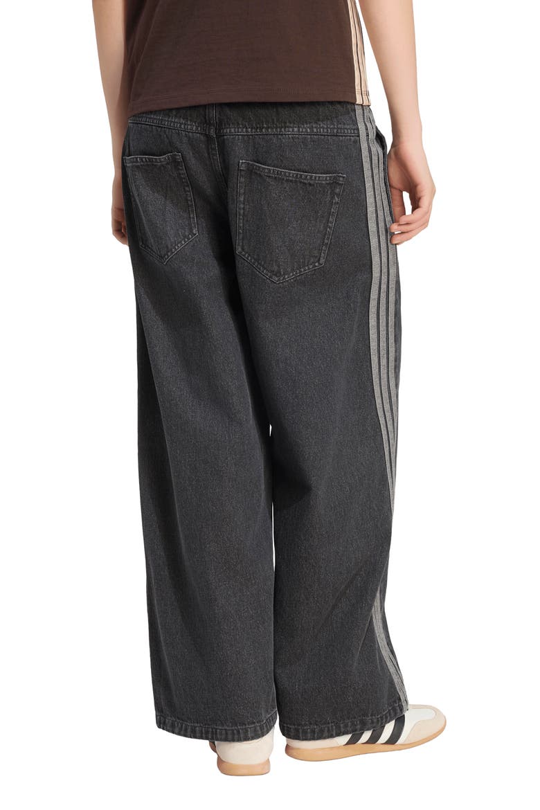 Plein Air Wide Leg Track Pants, Alternate, color, BLACK