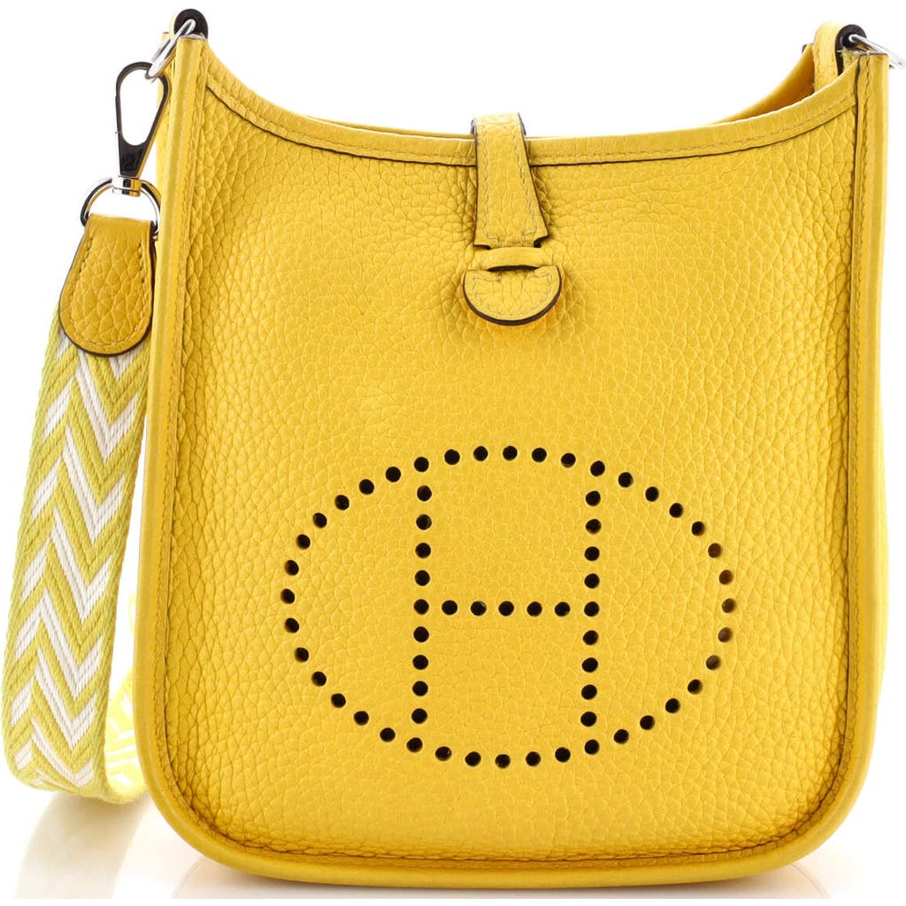 Pre-owned Hermes Hermes Evelyne Bag Gen Iii Clemence Tpm In Yellow