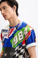 Desigual Printed Racing Graphic T-Shirt