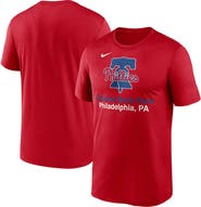 Nike Men's Nike Red Philadelphia Phillies Stadium Legend Performance T-Shirt