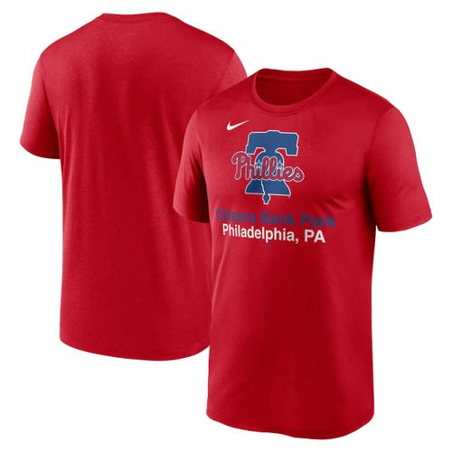 Nike Red Philadelphia Phillies Stadium Legend Performance T-shirt