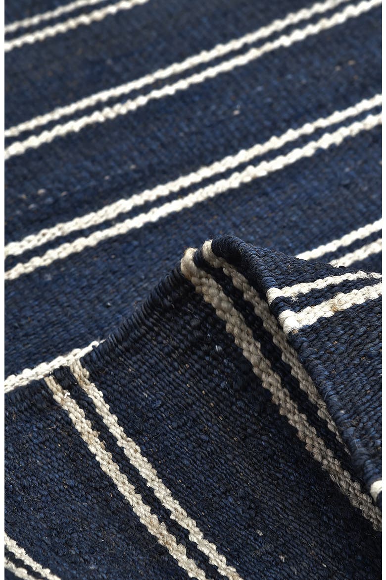 Lilly Stripe Handmade Area Rug, Alternate, color, BLUE