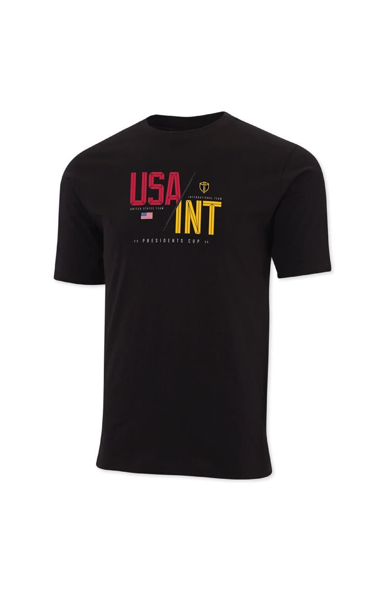 AHEAD Men's Ahead  Black 2024 Presidents Cup  Pembroke T-Shirt, Alternate, color, 