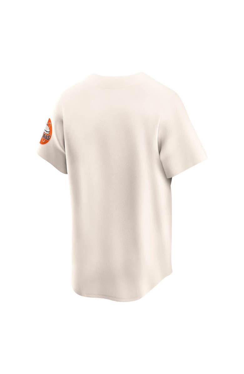 Nike Men's Nike Cream Houston Astros Throwback Cooperstown Collection Limited Jersey, Alternate, color, 