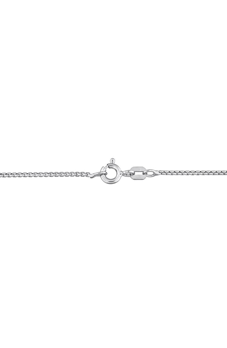 DELMAR Box Link Chain Necklace, 1.10mm, Alternate, color, Silver