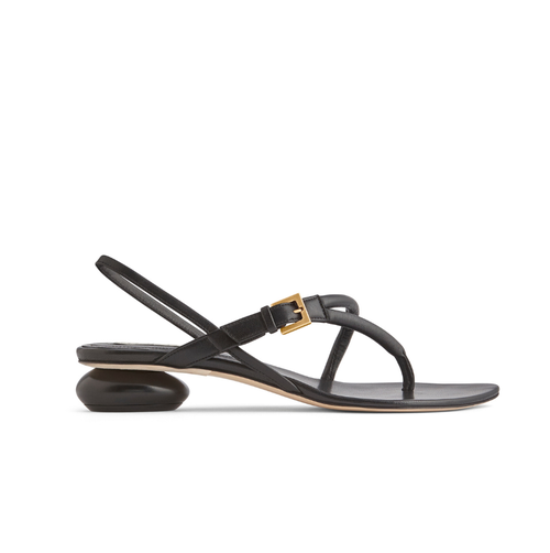 Neil J. Rodgers Eddie Sandal In Black Nappa